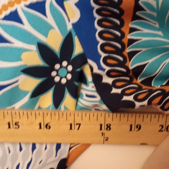 Impressions Colorful Paisley Short Romper NWT Resortwear Women's Size L - Picture 5 of 12